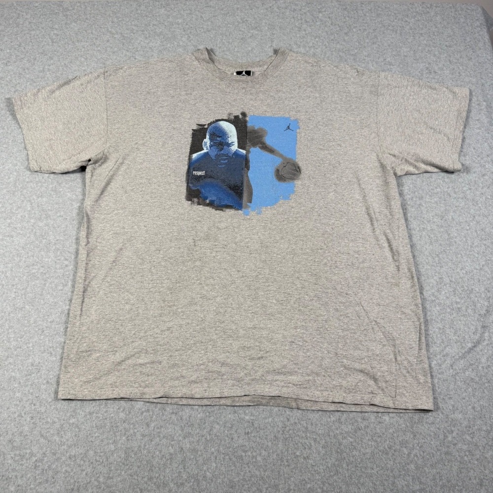 Jordan Brand Vintage Y2K Michael Jordan Respect T-Shirt Gray XXL Streetwear